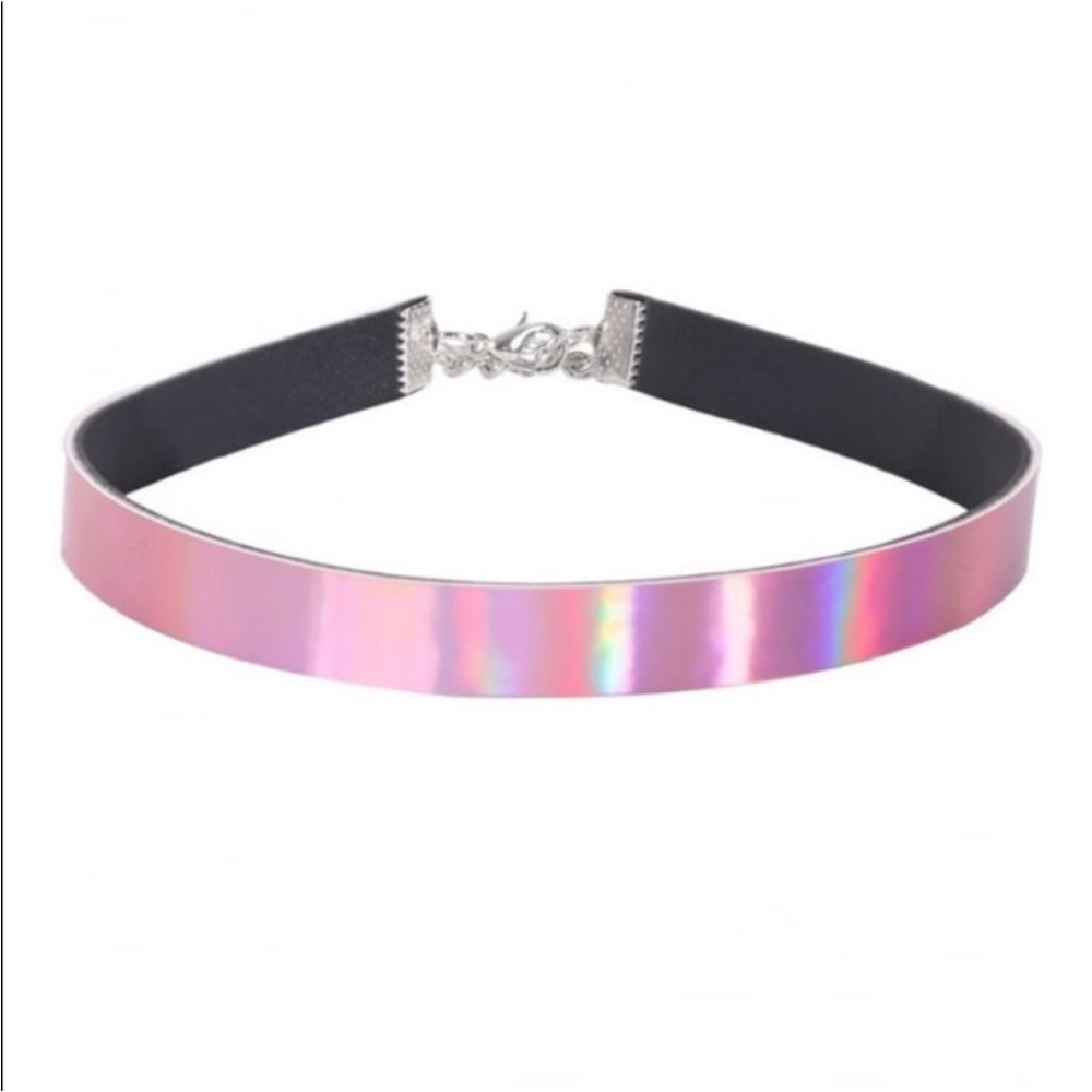 Free people hologram choker necklace